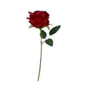 Rosas de terciopelo artificiales, rosas individuales de estilo europeo, flores decorativas de alta simulación para bodas y decoración del hogar - Product Image 5
