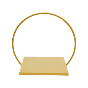Espositore circolare staccabile di lusso del supporto della torta dell'oro del ferro per il supporto della torta della tazza del partito - Product Image 1