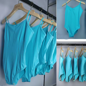 Justaucorps de ballet à bretelles réglables pour filles et femmes, couleur unie, basique, en spandex, pour la danse et <span class=keywords><strong>les</strong></span> cours de ballet - Product Image 1