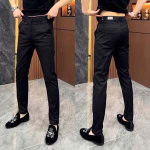 Pantalones Harem de Alta Gama para Hombre, Teñidos en Prenda, de Lona, Cintura Media, Estilo Casual, Venta Transfronteriza - Product Image 2