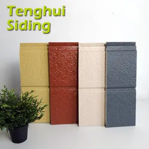 Tenghui Siding Easy Installation PU Polyurethane Decorative Wall Panel Composite Metal Siding for Wall and Roof