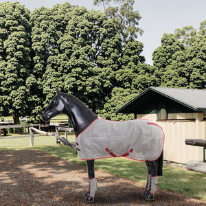Vente en gros conception personnalisée maille respirant cheval été mouche feuille cheval mouche <span class=keywords><strong>bottes</strong></span> standard cheval tapis - Product Image 1