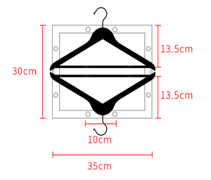 Cintre amovible au <span class=keywords><strong>plafond</strong></span>, étagères pour magasins de vêtements, multicouches, amovible - Product Image 3