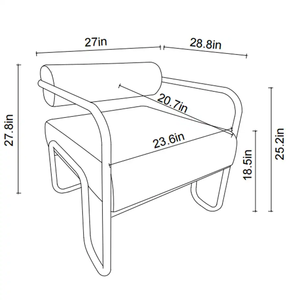 Échantillon gratuit de salon de luxe moderne <span class=keywords><strong>Fauteuil</strong></span> de détente en velours côtelé avec pieds en <span class=keywords><strong>métal</strong></span> <span class=keywords><strong>noir</strong></span> - Product Image 6