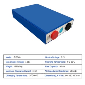 แบตเตอรี่สกู๊ตเตอร์แบบชาร์จไฟได้ Ukarine EU Stock Wholesale ความจุ 105Ah 3.2v ลิเธียมไอออน Lifepo4 สำหรับระบบพลังงาน - Product Image 2