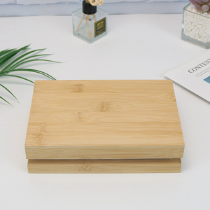 Tre nước hoa bằng gỗ hộp hiển thị lật đầu trang sức Trường hợp với bọt bên trong đánh bóng đáng yêu Giáng sinh phong cách trang trí mô hình - Product Image 3