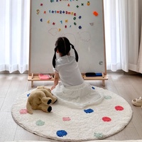 Tapis pour enfants tapis ronds tapis de salon chambre tapis tufté circulaire