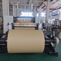 Rollo de papel Kraft recubierto a prueba de aceite, máquina rebobinadora con sistema de descarga automática para bolsas de papel