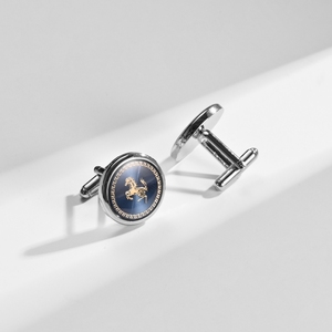 Đàn ông thanh lịch của nền màu xanh Khuy măng sét tie clip Bộ ngựa Mô Hình Kinh Doanh phong cách trang trí phụ kiện cho đám cưới đính hôn - Product Image 2