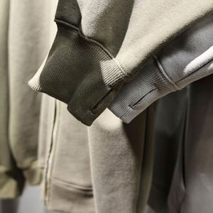 Fabricante de Ropa H5553, Venta al por Mayor de Sudaderas con Capucha de Forro Polar Estilo Ninja Personalizadas, Sudaderas con Capucha y Cremallera Completa para Hombre - Product Image 4