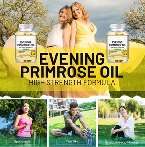 Kapsul Softgel Minyak <span class=keywords><strong>Evening</strong></span> <span class=keywords><strong>Primrose</strong></span> OEM Suplemen Kesehatan Hormon Kulit Wanita dengan Asam Gamma Linolenat - Product Image 2