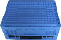 Caisses en plastique pliables 400*300*170mm, boîtes pliables pour fruits et légumes, pour supermarchés et camping