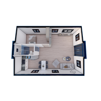 Günstiges Vorgefertigtes Luxus-Erweiterbare Containerhaus 5-Zimmer Fertighaus zum Verkauf Modulares Heim Casa Modular