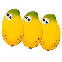 2025 Nieuwe Telefoon Schattige 3d Fruit Mango Vorm Case Voor Iphone 13 Pr Max Siliconen Telefoon Case