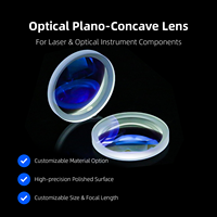Custom Plano Concave Optical Glass Lens Custom Size Focal Length for Laser Expander Optical Instrument Lab Use