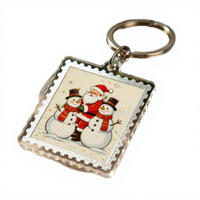 Meilleures ventes transfrontalières : Étiquette de Noël en acrylique Père Noël, impression numérique, estampage à chaud, design de sceau exquis, cadeau de fêtes