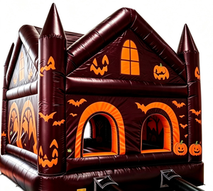 Castello Gonfiabile Commerciale 2026 a Tema Halloween: Castello Gonfiabile a Forma di Zucca per Decorazioni per Feste - Product Image 4