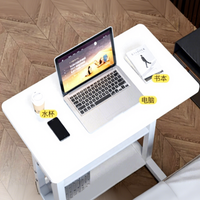 Bureau d'ordinateur portable pliable personnalisable, hauteur réglable, tiroir, logo, bureau à domicile, salon, dortoir, table de chevet