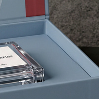 Coffret cadeau personnalisé bleu pour eau de parfum et boîte magnétique pour parfum avec boîte en papier pour collection de parfums pour emballage de parfum