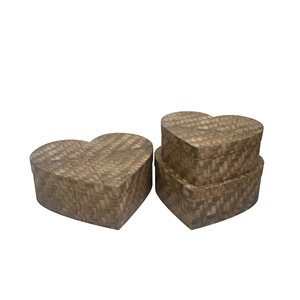 复古玫瑰便携式水桶圆形<span class=keywords><strong>3</strong></span>件花盒拥抱桶花束包装礼品盒 - Product Image 4