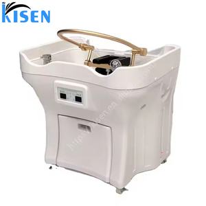 Équipement de spa capillaire portable Kisen avec 2 réservoirs d'eau, circulation d'eau thermostatique, bac à shampoing pour salle de bain, hôtel, blanchisserie - Product Image 1