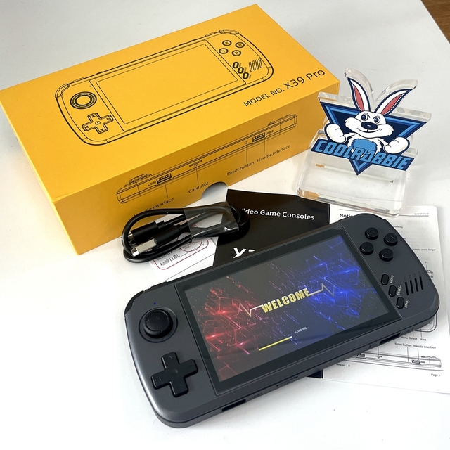 X39 Pro 64GB Handheld Game Console 4.3 Inch Screen Classic Game Player Retro Gaming Console for Kids Gift