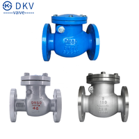DKV API ANSI 150 lb SS316 katup cek pinggiran roda bergoyang baja tahan karat 304 kelas 150 flens katup cek satu arah