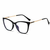 Monture de lunettes optiques œil de chat carrées, noir, mauve, bordeaux, dégradé thé, gris clair, 8 couleurs