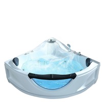 2 personnes baignoire intérieure bain à remous prix de baignoire avec LED cascade salle de bain acrylique balnéo aqua spa baignoire