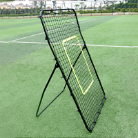Filet de rebond pour l'entraînement au football - Cadre en acier réglable et portable, durable et écologique pour l'entraînement au football en extérieur