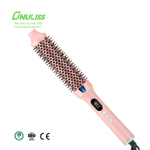 Cepillo Térmico Infrarrojo Giratorio Lon Curl Defining Brush de 1.5 Pulgadas para Ondas Grandes con Pantalla LCD para Cabello Rizado - Product Image 2