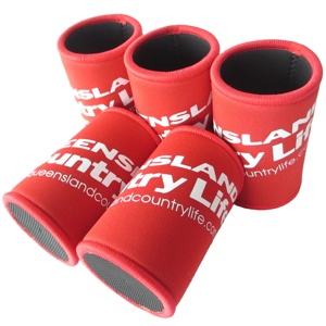 High Quality Neoprene Stubby Holder Sublimation Red Beer Sleeve Stubby Coozies Custom Stubby Holder - Product Image 3