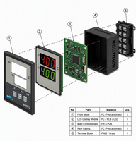 Contrôleur de température numérique intelligent à affichage numérique, thermostat PID auto-ajustable, sortie relais SSR, température des emballages alimentaires