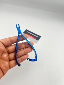 Sustainable Stainless Steel Nail Nipper <b>Cutter</b> <b>Plasma</b> Blue Color Locking Handle Cutting For Toe Finger Ingrown Nails Manicure - Product Image 6