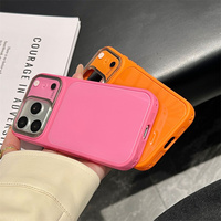 Coque de téléphone en verre avec cadre d'appareil photo dégradé pour iPhone 17 16 15 14 Pro Max, avec lentille électroplaquée et dos coloré