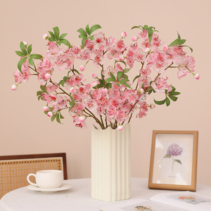 Fleur artificielle <span class=keywords><strong>en</strong></span> soie à longue tige, faite à la main, pour décoration intérieure de mariage printanier, branche de <span class=keywords><strong>cerisier</strong></span> pour vase, idéale pour la rentrée scolaire - Product Image 1