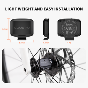 Capteur de vitesse de vélo COOSPO BK9S BLE5.0 ANT IP67 étanche 8,4 g 0,3 pouce d'épaisseur pour ordinateur de vélo - Product Image 2