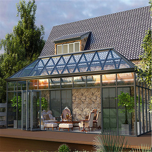 Solárium de Estilo Europeo con Techo de Vidrio Templado, para Jardín, Patio o Terraza, con Marco de Aluminio y Alta Transmitancia de Luz - Product Image 1