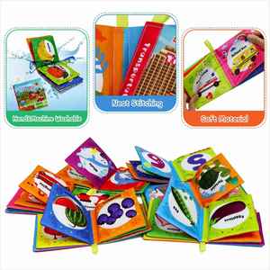 Livres froissés pour bébés, jouet pour le temps sur le ventre, de 6 à 12 mois, livre tactile, cadeaux pour garçon et fille - Product Image 3