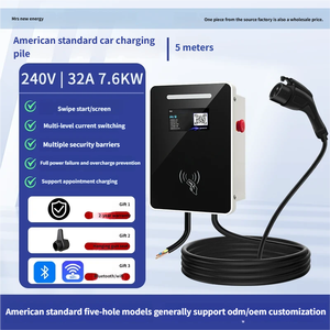 OCPP 7.6/9.6/11.5kW Bidirectional Type1 Single Phase Mobile AC <b>Charging</b> Station Wall-Mounted <b>Fast</b> Charger for - Product Image 6