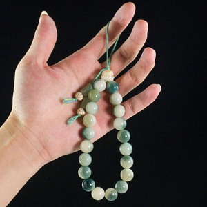 สร้อยข้อมือเมล็ดบอดีหลิงกู่ซี ขนาด 12-13 มม. 20 เม็ด ขัดเงาด้วยมือ สไตล์จีนโบราณ สายคล้องโทรศัพท์ พวงกุญแจกระเป๋า ลูกปัดพระพุทธศาสนา - Product Image 4