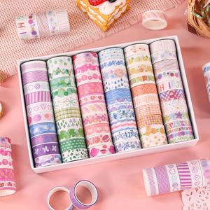Set de 60 Rollos de Cinta Decorativa Washi con Dibujos Animados, Adhesivo de 2m de Una Sola Cara para Manualidades, Papelería, Regreso a Clases y Oficina - Product Image 1