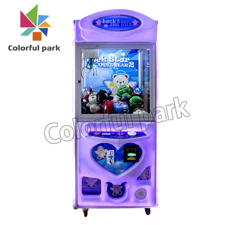 Oso de peluche vending arcade grúa máquina de estrella de la suerte para la máquina de la garra Niño