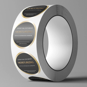 Customizable Waterproof Paper Vinyl Adhesive Logo Sticker <strong>Roll</strong> Personalized Private <strong>Custom</strong> <strong>Printed</strong> for Candle Use - Product Image 2