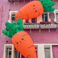 Décoration publicitaire personnalisée, dessin animé gonflable, carottes fruits et légumes gonflables