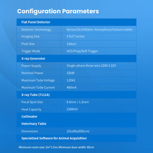 Système d'imagerie radiologique numérique dynamique vétérinaire certifié CE, appareil de radiographie numérique pour animaux de compagnie, fonctionnement facile, bonne qualité, appareil de radiographie - Product Image 5