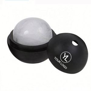Moule à glaçons sphériques en silicone grand format avec logo personnalisé, facile à démouler, pour activités promotionnelles - Product Image 1