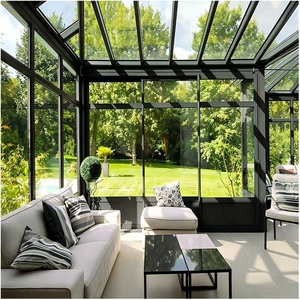 Verrière de luxe personnalisée, isolée et résistante aux intempéries, avec <span class=keywords><strong>double</strong></span> <span class=keywords><strong>vitrage</strong></span>, en aluminium 6063-T5, pour jardin d'hiver - Product Image 5