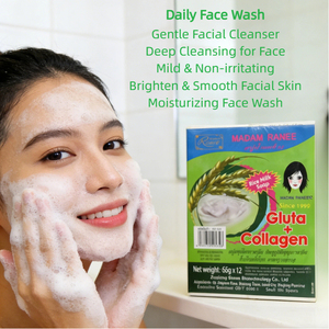 Savon au <span class=keywords><strong>lait</strong></span> de riz pour le soin de la peau, formule nourrissante, éclaircissante et hydratante, adapté au lavage du visage et au bain du corps - Product Image 4