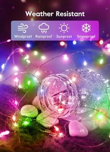 Smart <b>Led</b> Christmas <b>Tree</b> <b>Lights</b> Garland Remote Control 12m USB Diwali <b>Lights</b> Copper Wire Holiday String <b>Lights</b> Decoration - Product Image 2